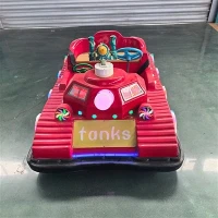 Karozza tal-Bumper Elettrika b'Tank-Disinn ta' Stil u Gun tal-Ġugarelli